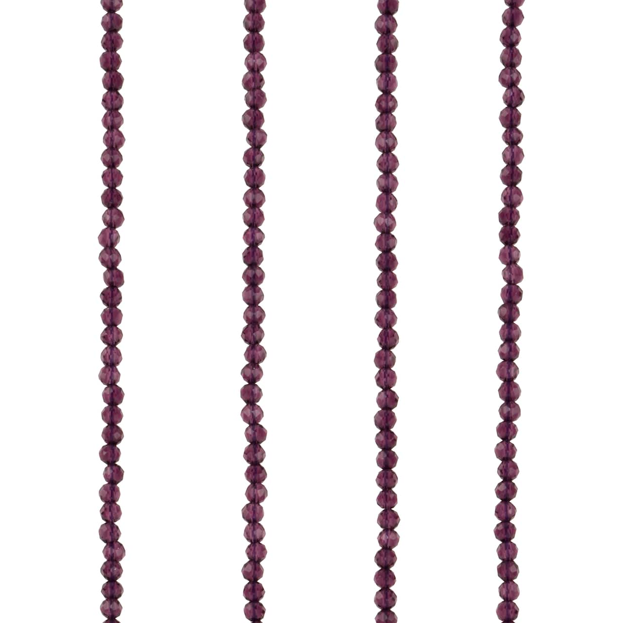 12 Pack: Violet Faceted Glass Round Beads, 2.8mm by Bead Landing™